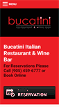Mobile Screenshot of bucatinirestaurant.com
